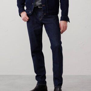 Banana Republic 30x30 Travel Jeans Athletic Cut Og $105 Dark Blue